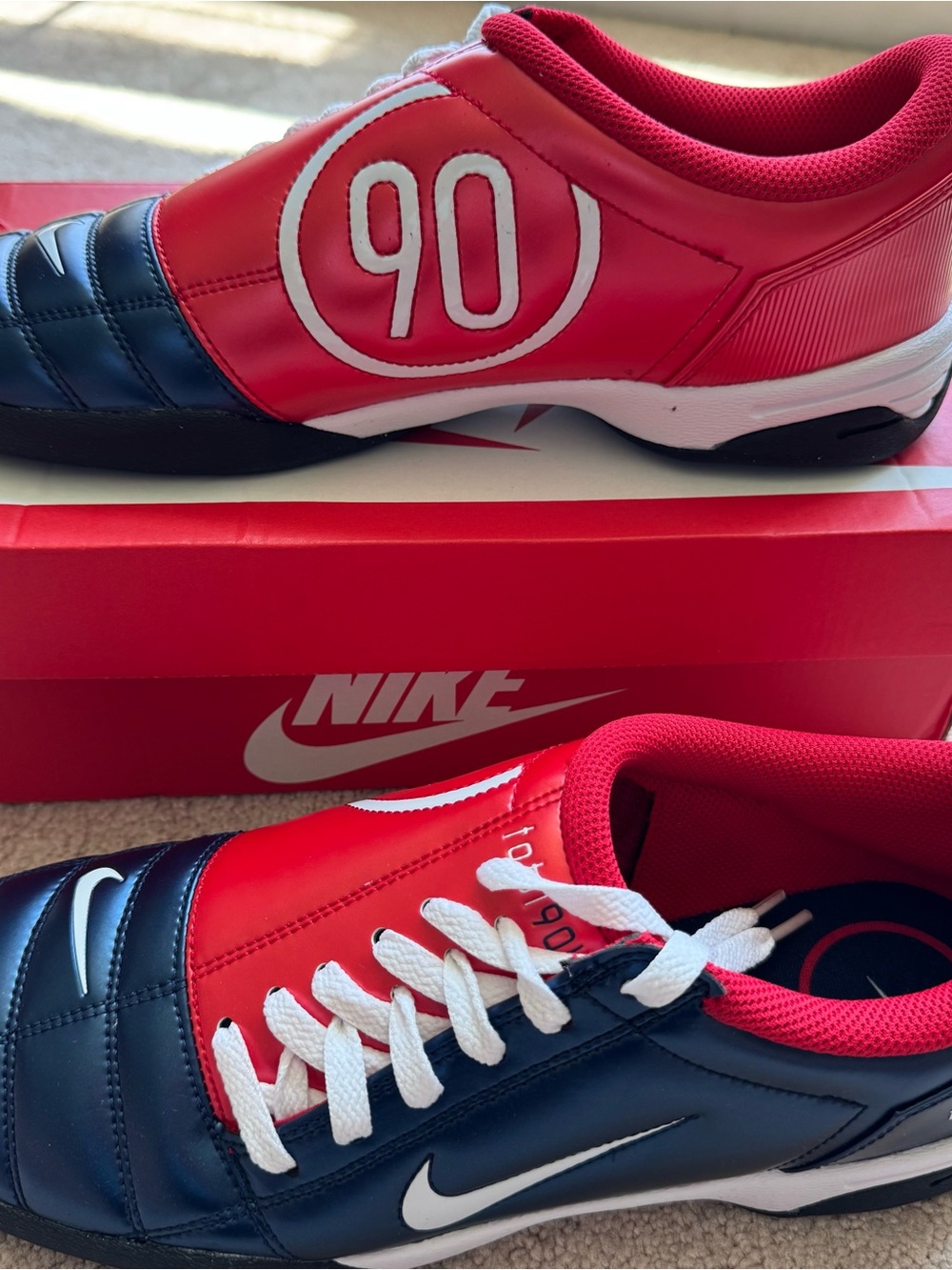 Nike Total 90 3 SP USA Midnight Navy Red II7631-400 Men's 10.5 / Women's 12 NIB